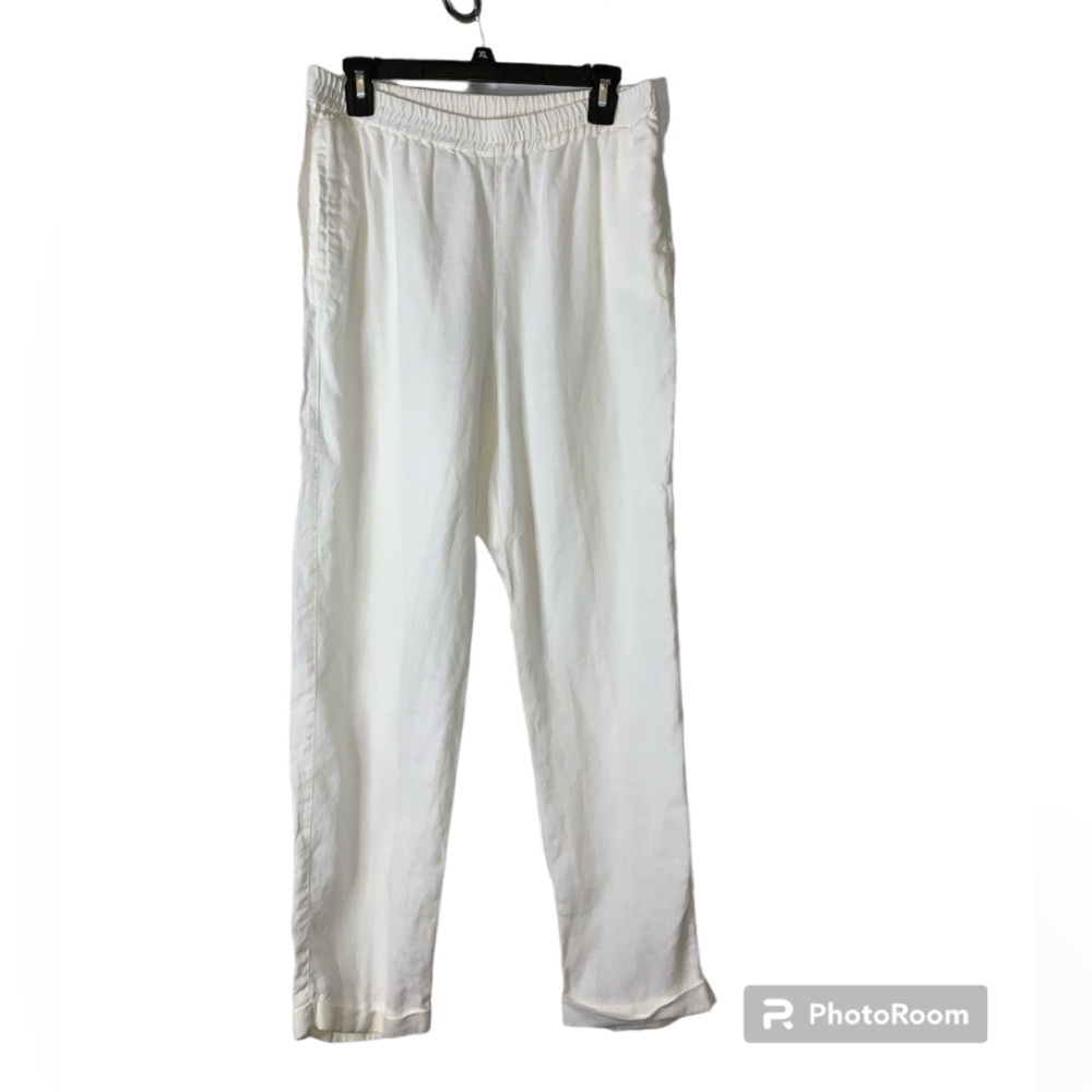 SOFT SURROUNDINGS LINEN PANTS.